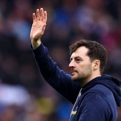 Ryan Mason waves to fans at the home game against Crystal Palace.