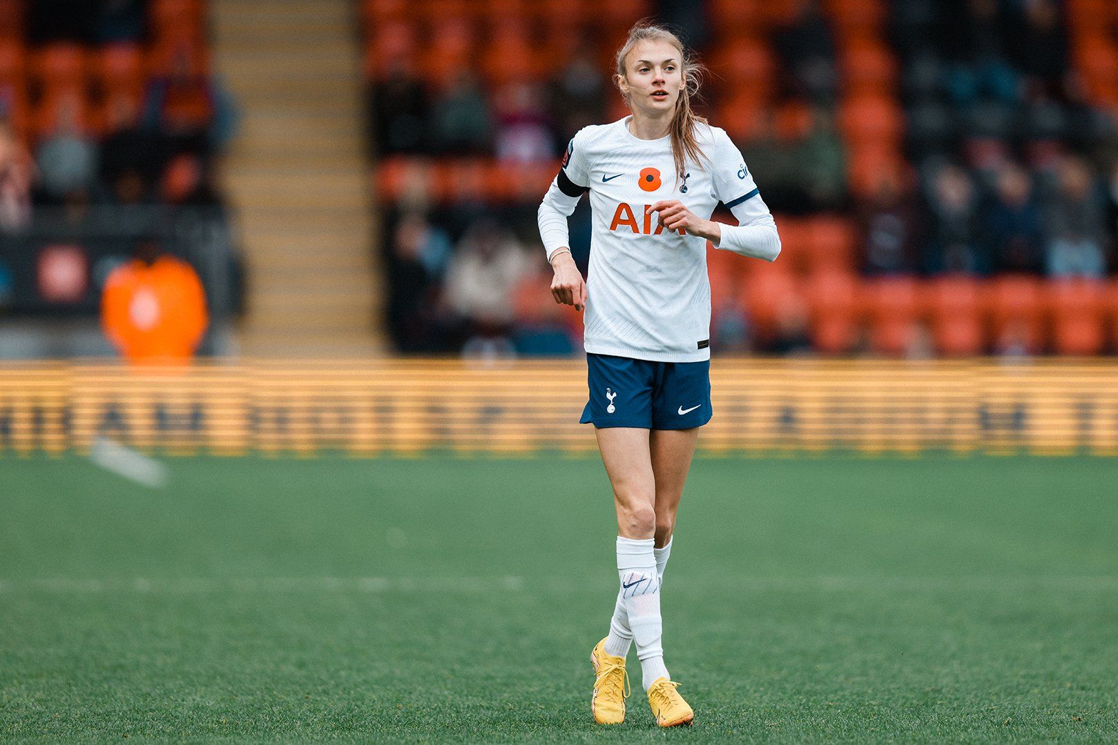 Ellie Brazil makes her first appearance for Spurs since tearing her ACL early last season.