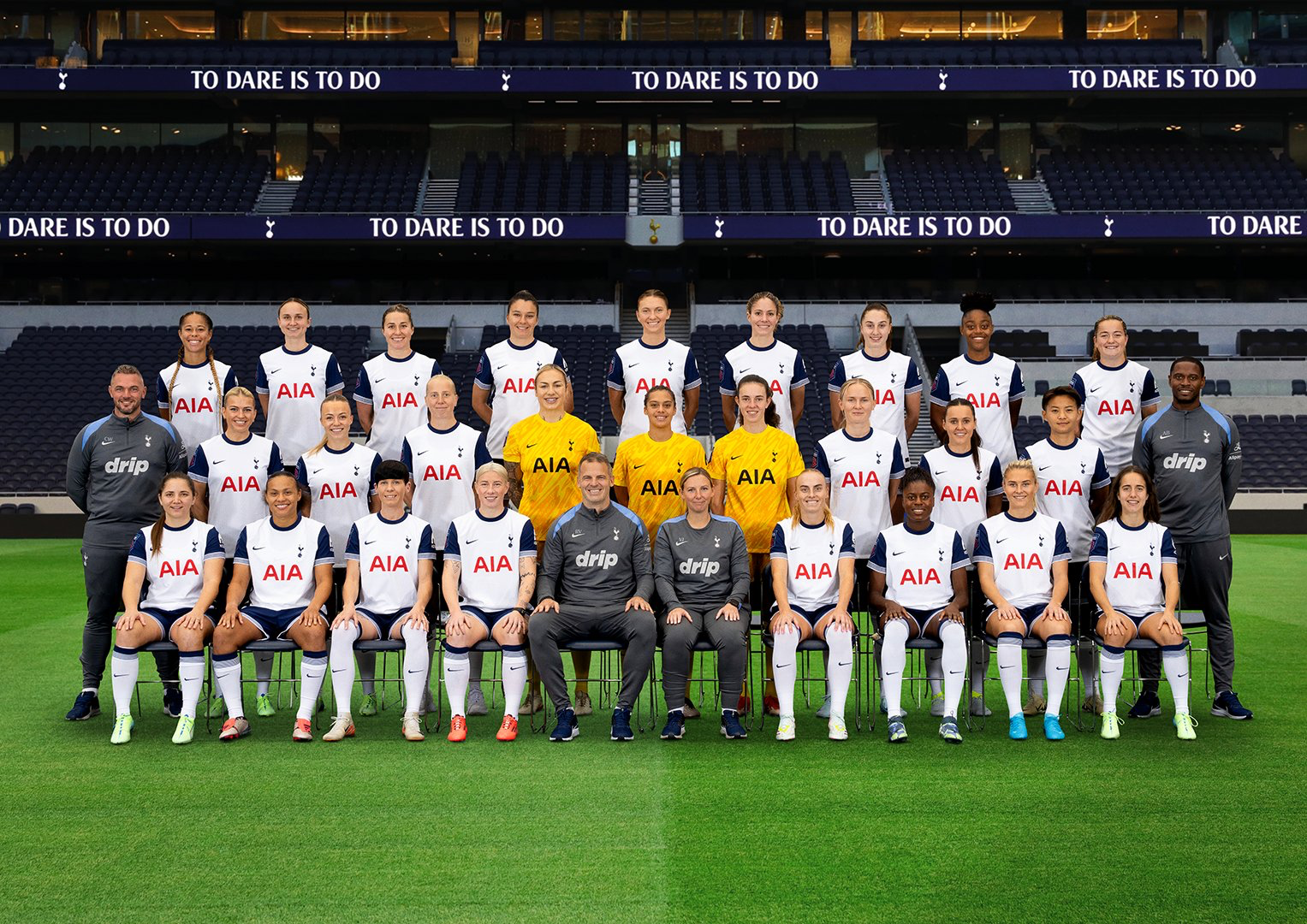 Team photo for the 2024/25 Spurs Women squad.