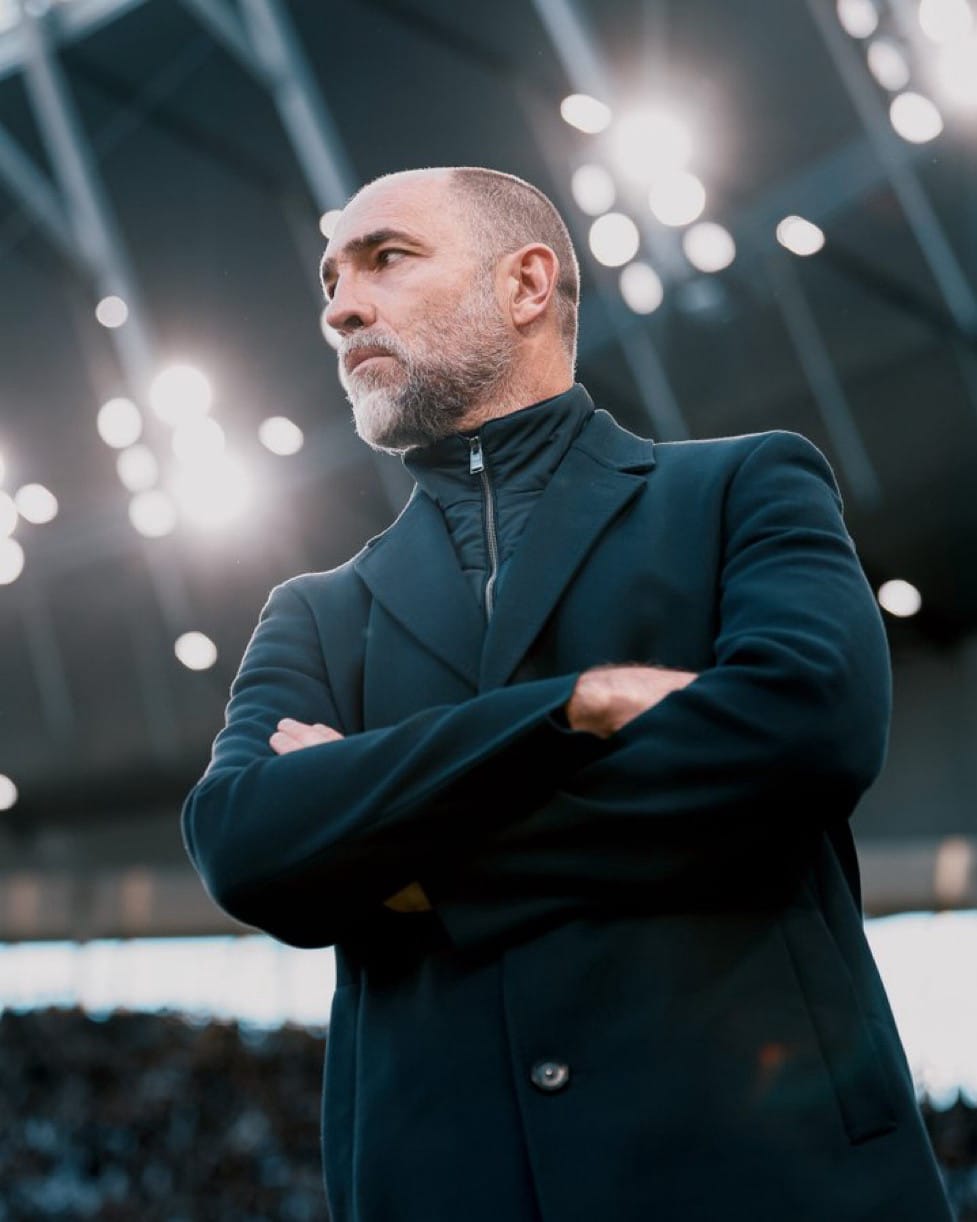 Igor Tudor observes from the touchline.