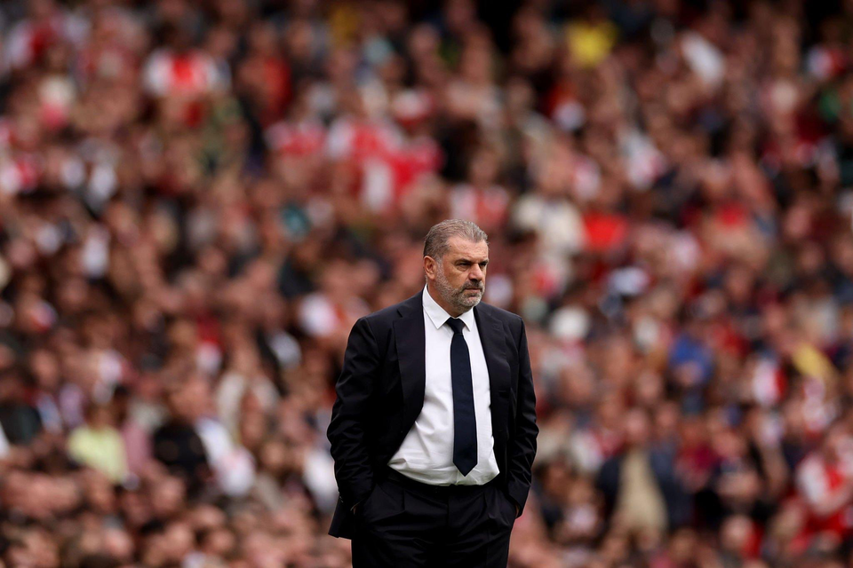 Ange Postecoglou observes from the touchline during the away NLD.